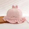 Chapéu de Bebê Estilo Fino Primavera e Outono Chapéu Balde Princesa para Recém-Nascidos Proteção Solar Viseira Chapéu Balde Ajustável para Bebê Menina