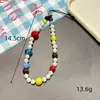 Cadena para Teléfono de Cachorro con Cuentas Azules Cadena Colgante Linda Colgante de Cuentas Accesorio Sencillo para Cámara CCD Cordón Venta al por Mayor Transmisión en Vivo