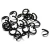 Llavero de anillo de plástico de colores Accesorios para abalorios DIY Colgante de anillo de resorte Gancho de campana Materiales para cadena de teléfono móvil