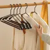 Percha Ancha de Madera Maciza y Hierro de Lujo de Gama Alta Modelo para Armario Vestidor Percha de Madera Especial para el Hogar