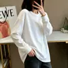Blusa de manga comprida para base feminina, item quente de celebridade da internet para o início do outono, blusa que rejuvenesce, look de estilo coreano para o trabalho, alta intelectualidade, blusa de manga comprida para base de algodão penteado