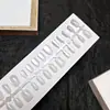 Puntas de Uñas Artísticas Simples Transparentes Estilo Ojo de Gato Anchas Tiras Pre-hechas 30 Piezas Por Tamaño Uñas Portátiles Fábrica Directa Personalización
