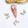 Arte de Unhas Novo Olho de Gato Laço Joia Concha de Fritillaria Pérola Borboleta Estéreo Vermelho da Internet Joias Acessórios Phnom Penh