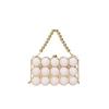 Bolso de Cena Transfronterizo Bolso Clutch Europeo y Americano Retro Bolso de Hombro Cruzado de Moda Bolso de Mano Moderno Bolso de Cadena Simple para Mujer