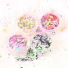 Accesorios para Uñas Lentejuelas Redondas Fluorescentes Lentejuelas de Novia Tamaños Mixtos Escamas Mate Kit de Herramientas para Uñas Portátiles Manicura