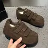 Zapatos DeXun 2026 Estilo Nuevo para Personas Bajas Zapatos de Plataforma Suela Gruesa Estilo Coreano Moda Casual Velcros de Argan Zapatos para Mujer Aumento Oculto de Altura