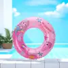 Anillo de natación infantil con estampado de dibujos animados al por mayor de fábrica, engrosado, juguete inflable para agua al aire libre, anillo para las axilas de bebé, anillo flotante