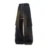 Calças casuais largas de outono, calças de trabalho, estilo masculino moderno