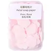 Folhas de sabão descartáveis para lavar as mãos, papel sabão portátil para estudantes e crianças, formato mini pétala, fofo para viagens