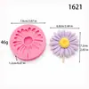 Vela de gesso aromaterapia formato flor margarida molde de silicone artesanal 1402