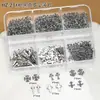 Acessórios de Nail Art Estilo Punk Retrô Mais Vendidos Transfronteiriços Atacado Peças Finas de Metal em Formato de Cruz Decorações para Unhas DIY