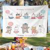Tela de Fondo de Cumpleaños Estilo Ins Tela Colgante para Fotos de Celebridades de Internet para Niños y Niños Decoración Fotográfica para Fiesta de Cumpleaños de Bebé Tela Colgante
