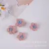 Flor Pequena de Tecido Flor de Lã Crochê à Mão Acessórios de Cabelo Acessórios DIY Acessórios de Roupa Saia Decorações de Flores Pequenas