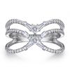 Tong Lin transfronterizo eBay Moda línea sinuosa multicapa plata esterlina 925 incrustado anillo de circonita cuadrada T tendencia anillo X