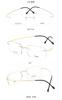 Armazón de gafas DR.LOLLY ultraligero de titanio puro, armazón cómodo, gafas sin montura, para hombre, cuadrado, gafas Danyang, se pueden equipar con cristales