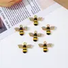 Popular Transfronterizo Aceite Goteando Aleación Abeja Miel Panal Colgante DIY Pulsera Collar Llavero Joyería Accesorios
