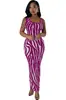 3146 Vestido Chaleco Elegante Largo con Estampado de Zebra para Mujer Transfronterizo Europeo y Americano Amazon