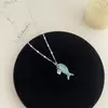 Verano Nuevo Vacaciones en la Costa Gradiente Collar de Peces Lindo Fresco Diseño de Nicho Cadena para Clavícula Versátil Coreana