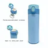 Vaso térmico transfronterizo de acero inoxidable 304, 350 ml, adecuado para exportación como regalo, con tapa abatible, diseño de lados rectos y portátil