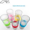 Conjunto de copos de silicone quente fabricantes criativos de copos de silicone