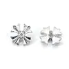 Pendientes de Titanio F136 con Forma de Cruz y Circonita, Pendientes Sencillos de Aleación de Titanio G23 para Piercing