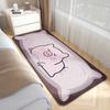 Suministro de fábrica alfombra refrescante para ventanal rectangular tamaño grande animal de dibujos animados dormitorio de noche alfombra de terciopelo cristal