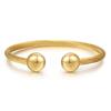 Pulsera de acero de titanio apertura transfronteriza pulsera simple versátil cuentas lisas pulsera simétrica que no se desvanece pulsera de acero inoxidable