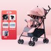 Cochecito de bebé que se puede sentar y acostar, Ultraligero, Portátil, Sencillo, Cochecito tipo sombrilla para bebé con absorción de impactos, Plegable, Cochecito para niños