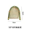 Patrimônio Cultural Imaterial Artesanato Puro Feito à Mão Cesta de Bambu Trançado Lanterna Pequena 6*6 Venda por Atacado Barco Pequeno de Bambu Trançado Bola Bordada Pá de Lixo DIY Atacado