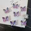 Colgante Sinfonía de Mariposa Cristal Tridimensional Super Brillante Moca Colgante Accesorios para Pulsera de Cuentas DIY, Collar, Pendientes Colgante