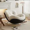 Sillón Mecedor de Cáscara de Huevo Sillón Puf Reclinable para Adultos Puede Dormir Balcón Silla de Ocio para el Hogar Puf Individual para Sala de Estar