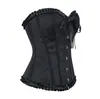 Body de Botones Jacquard con Lazo para Mujer Transfronterizo Sexy Ceñido a la Cintura Moldeador Corporal Adelgazante Corsé Corsé con Ballenas