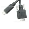 Cable de Datos para Dispositivo Inteligente USB 3.0 Tipo-C a Micro USB Cable con Tornillo de Fijación de Doble Cara