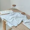 Manga corta + Pantalón de nueve puntos Algodón 100% Clase A Ropa de casa para niños Ropa para aire acondicionado Estampado de dibujos animados Manga corta Niños y niñas Pijama transpirable