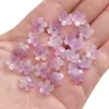 Vid Transfronteriza Agujero Medio Tridimensional Flor de Cerezo Pulsera DIY Hecha a Mano Collar Joyería Accesorios con Cuentas Cuentas Espaciadoras Accesorios de Cuentas Sueltas