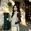 Outono/Inverno 2026 Novo Estilo Outdoor Ciclismo Gola Alta Leve Algodão Colete para Mulheres Estilo Curto Tamanho Grande Solto Quente Sem Mangas Jaqueta