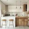 Exportación de Chapa de Madera Australiana Gabinetes Integrados Pintados Comercio Exterior Gabinetes de Cocina de PVC Personalizados para Toda la Casa Fábrica de Foshan
