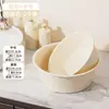 Lavabo de Plástico Engrosado para Dormitorios de Estudiantes, Tina para Baño de Bebé, Cubeta para Lavar Ropa, Lavabo Extra Grande al por Mayor con Texto Impreso, Lavabo de Cocina