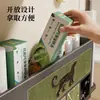 Estante de almacenamiento magnético para refrigerador, organizador de film transparente para montaje en pared, almacenamiento lateral de cocina, no requiere taladrar, colgador de almacenamiento multifuncional