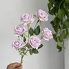 6 Rosas Pequeñas para Decoración de Boda, Flores Artificiales, Rosas Simuladas, Decoración del Hogar, Flores Artificiales, Rosas Pequeñas, Flores Simuladas