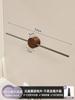 Estante para toallas minimalista de nogal de un solo poste de alta gama para inodoro, baño, lavabo, montado en la pared sin perforaciones, estante para toallas de baño