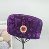 Gorro de Lana de Invierno para Mujer con Forro de Felpa, Cálido para Mujeres Mayores, Gorro de Abuela para Mujeres de 60-70-80 Años, Gorro de Lana Estilo Chino