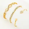 Pulsera de Figura de Ocho Incrustada con Diamantes de Venta Caliente Europea y Americana, Pulsera Creativa Retro Simple de Aleación, Pulsera Transfronteriza de Sitio Independiente