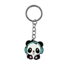 Venta al por mayor del fabricante Llavero de Panda con Material de Goma Suave y Colgantes Personalizables para Llavero