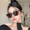 2026 Gafas de Sol Negras de Marco Grande Estilo Europeo y Americano Adelgazantes con Patas en Forma de Estrella y Protección Solar Polarizada Marca G