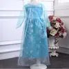 Aprobado Directamente por el Fabricante, Vestido de Hielo de Princesa para Niña, Largo hasta el Suelo, con Serie de Trenzas Grandes, Vestido Infantil para Niñas Pequeñas