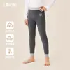 Pantalones Cálidos de Otoño e Invierno para Niños Pantalones Gruesos de Otoño para Niños Pantalones Base Cepillados para Niños Medianos y Grandes Ropa Interior para Niñas Pantalones de Algodón y Lana