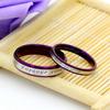 Anel Masculino Oviello Charmoso Roxo Aço Estilo Coreano, Anéis de Casal Amor Eterno, Estilo Fashion para o Dia a Dia, Modelo Feminino Único