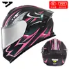 Casco de Motocicleta Certificado Dot para Hombres y Mujeres, Casco Integral Ad para Todas las Estaciones, Casco Cálido y Seguro con Certificación 3C