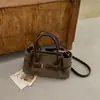 Moda Outono/Inverno 2026 High-End Estilosa Versátil Couro Bovino Fosco Simples Estilo Coreano Bolsa de Ombro Única de Mão Única Ombro Transversal